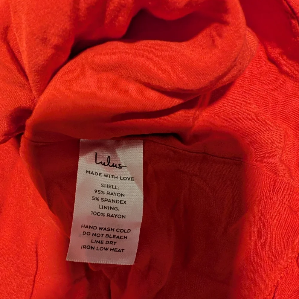 Lulu's Red Orange Midi Skirt Size XS - Picture 7 of 9
